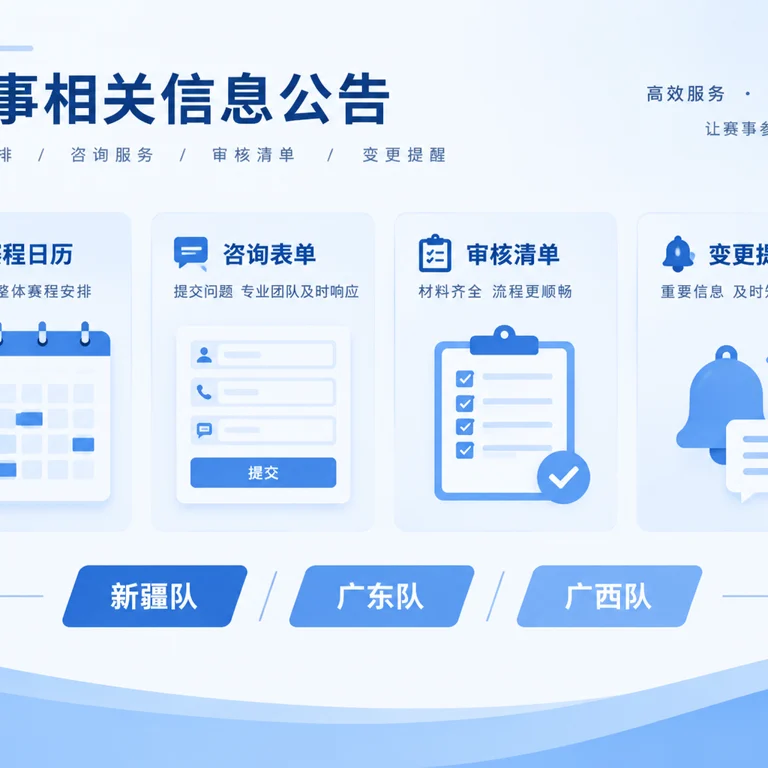 新疆队、广东队与广西队赛程咨询服务流程示意图